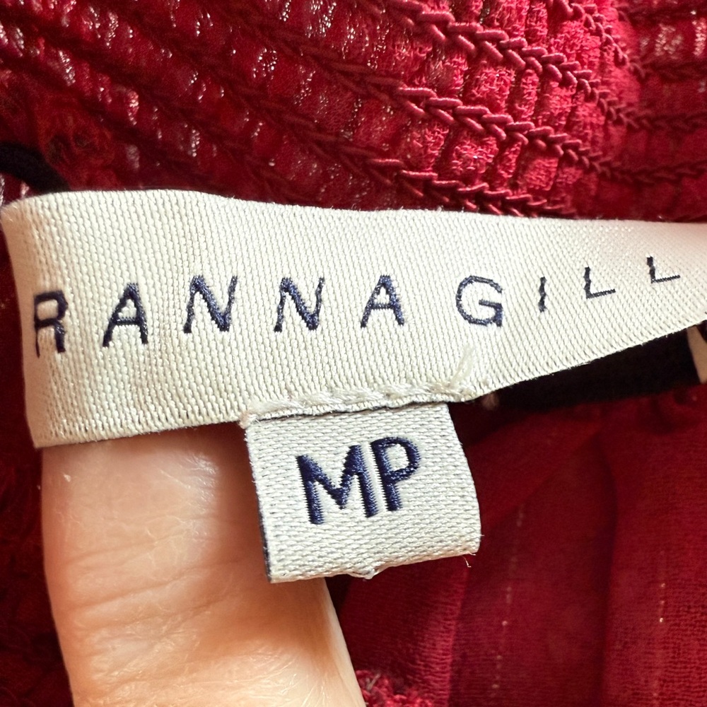 Anthropologie Ranna Gill Franny Smocked Mini Dress  Size Medium Petite - Picture 3 of 10